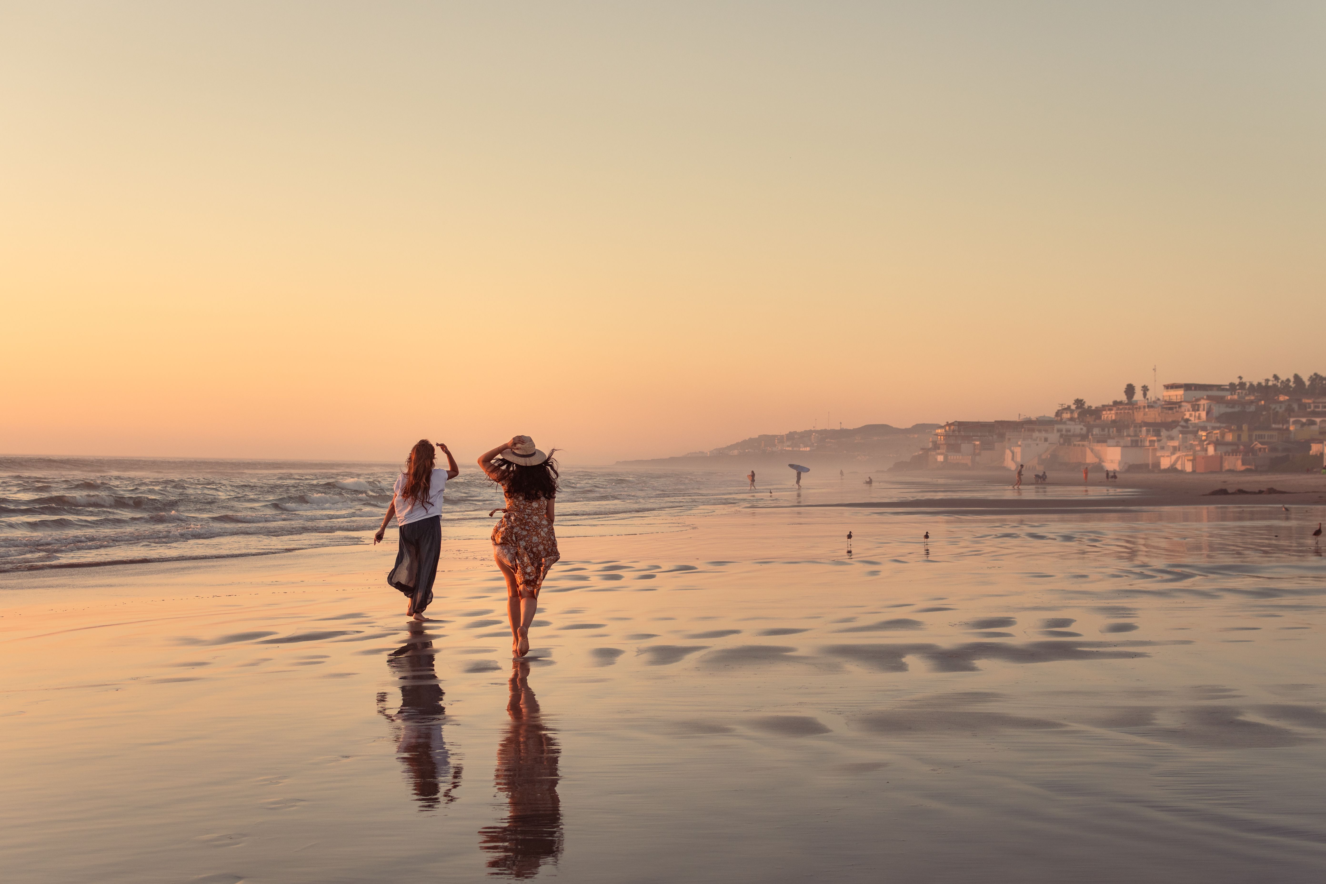 Paseo por la playa de Rosarito